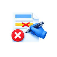 Icono de errores operativos